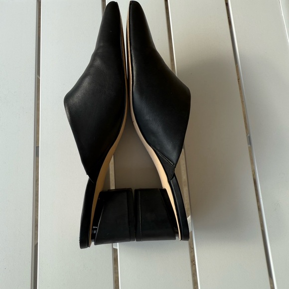 Sarto Elegant Black leather Women's Mules pointy toe size 5.5M - Picture 11 of 14